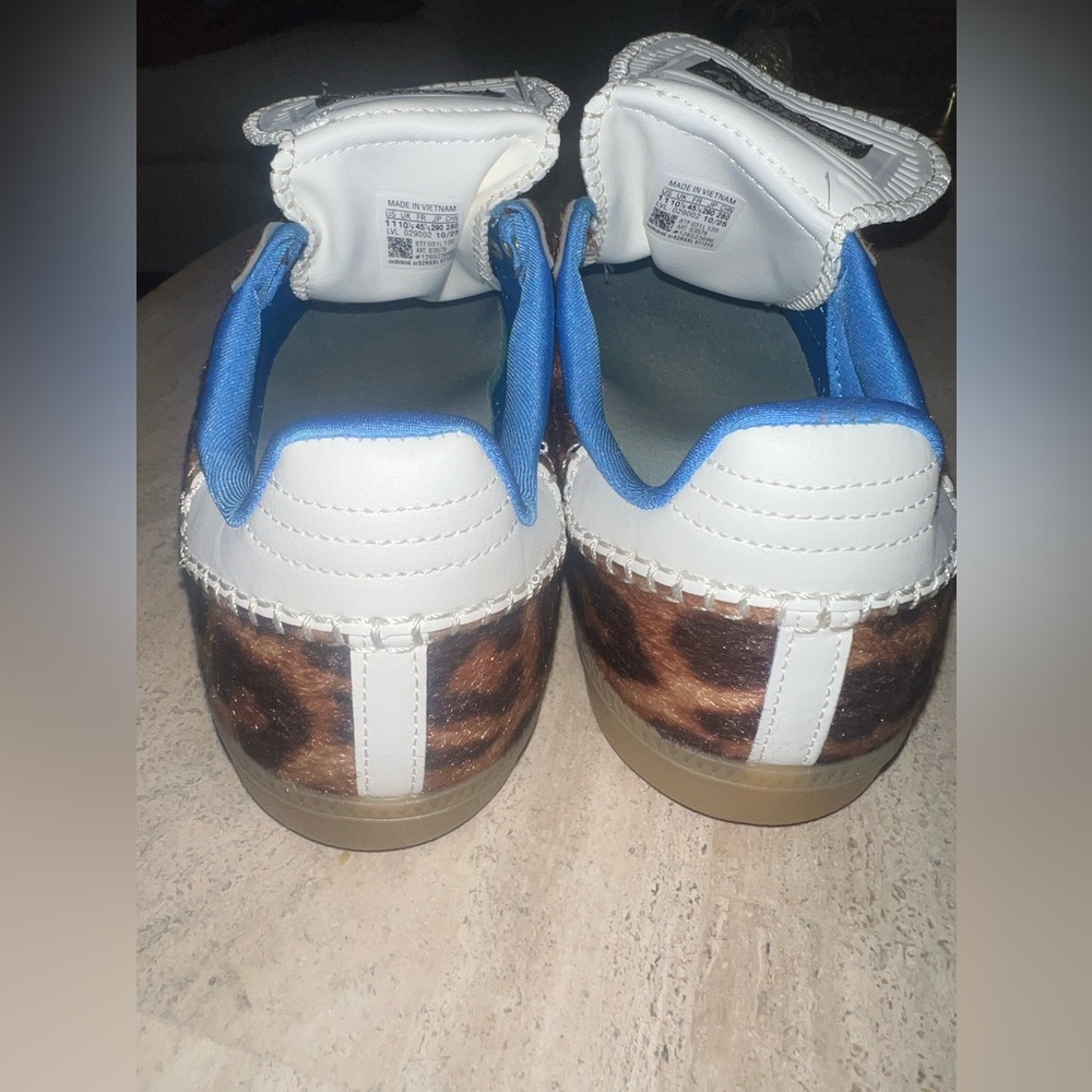 NEW Adidas Wales Bonner x Samba Leopard Pony Sneaker Shoes Men’s 11 Women 12 1/2 - Picture 7 of 11